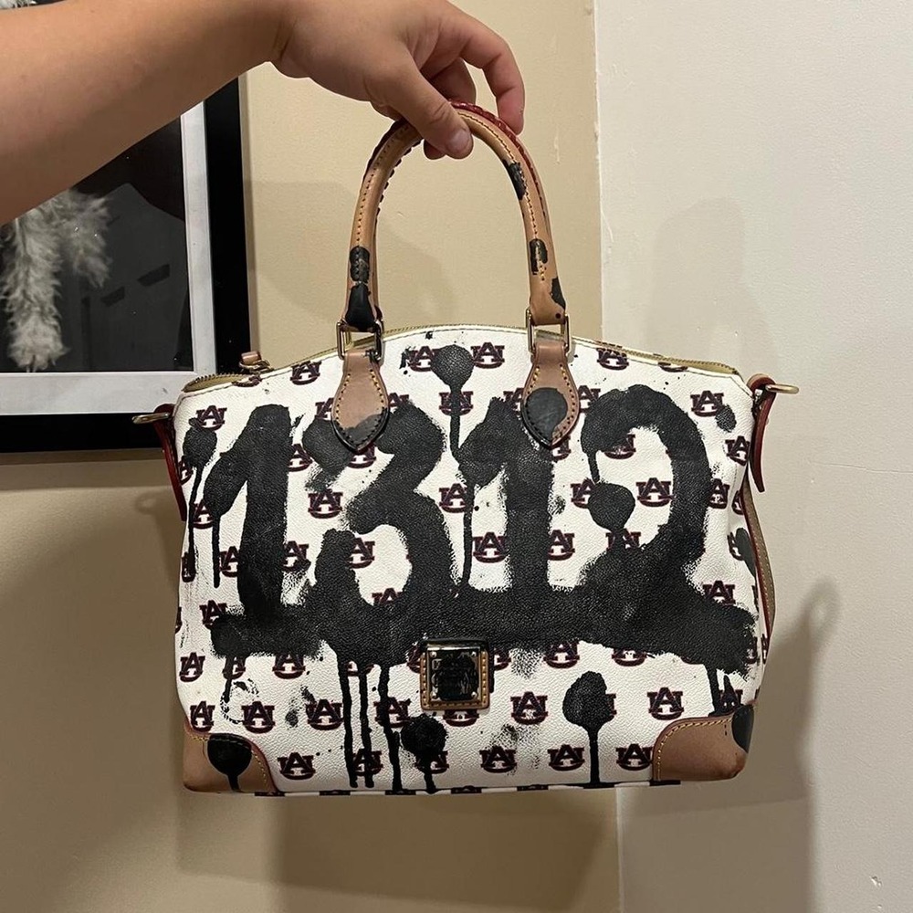 Y2K 2000s Auburn University Dooney & Bourke Dome Satchel Handbag/Crossbody bag